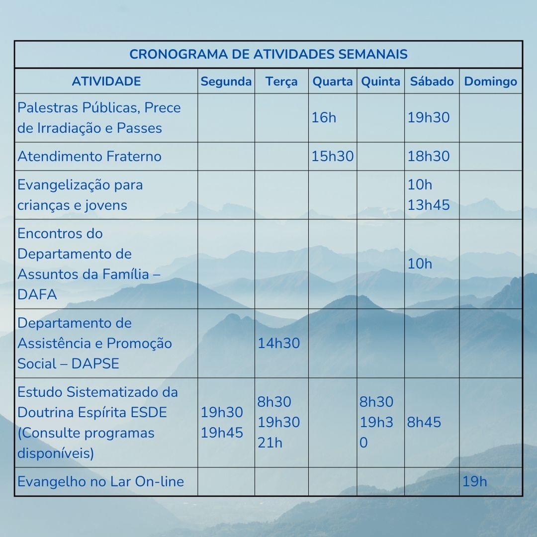 Nossos Horarios